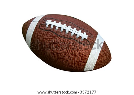 American football isolated over a white background Royalty-Free Stock Photo #3372177