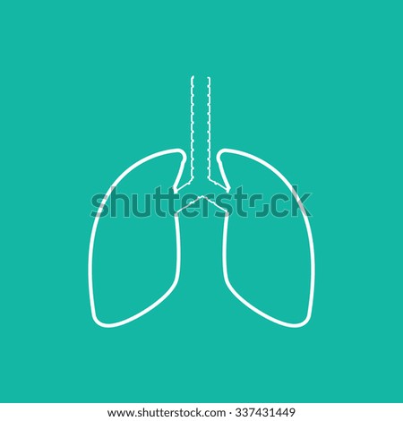 Human Lung Icons .vector illustration EPS10.