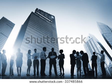 Business People Meeting Conference Corporate Cityscape Concept