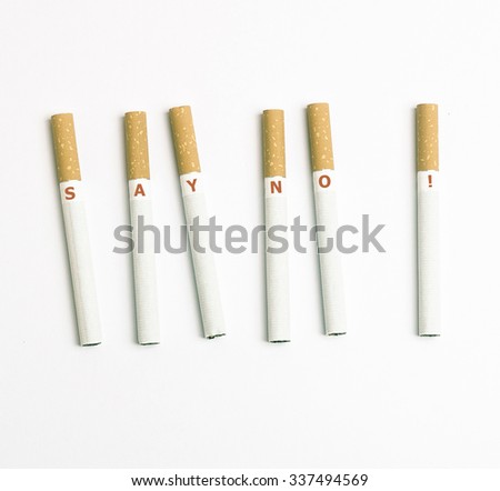 cigarettes on a light background - No Smoking Day