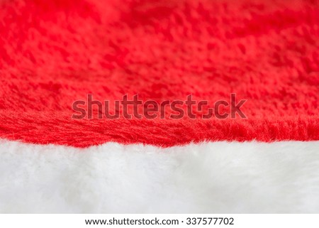 Christmas decoration with Santa Claus hat background
