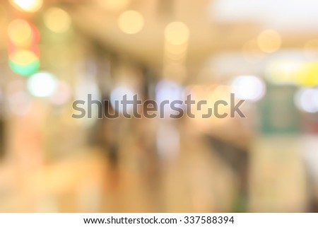 abstract blurred of department supermarket store background for deign concept.