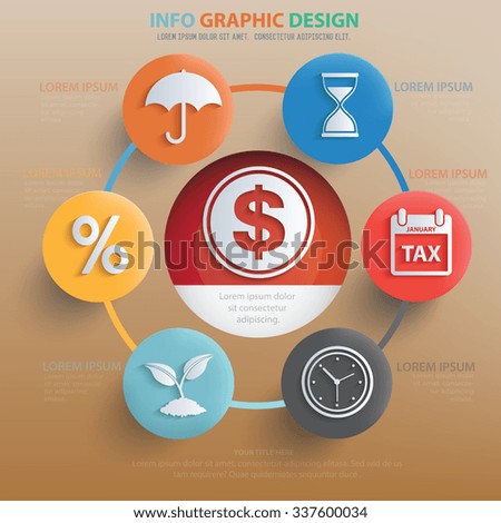 
Business concept info graphic design,clean vector