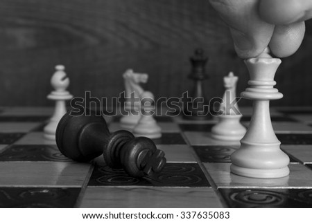 Photographed on a chess board
