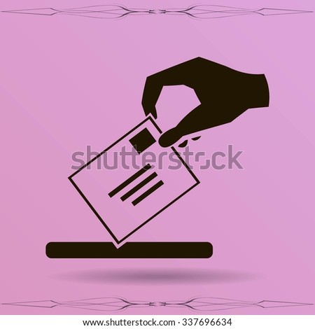 flat hand giving the mail icon