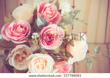 rose vintage tone wood background
soft colors
