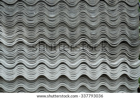 asbestos roof plate background or texture
