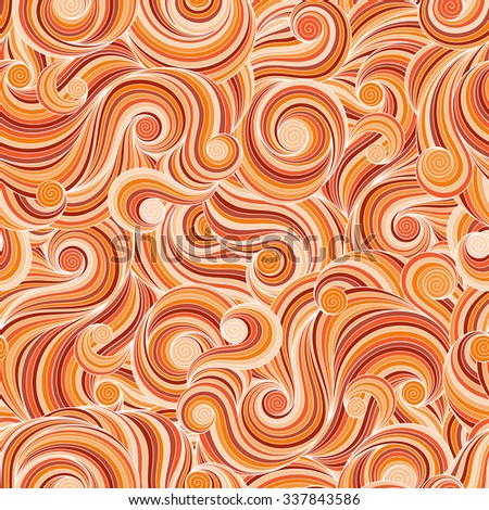 Seamless abstract hand-drawn waves pattern, wavy background. Seamless pattern can be used for wallpaper, pattern fills, web page background,surface textures.