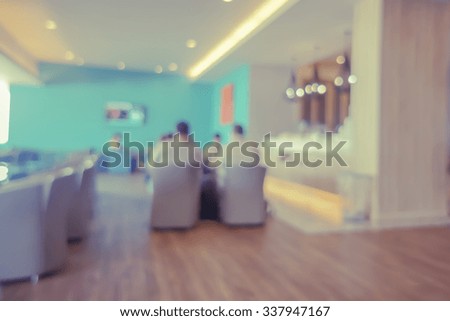 Abstract blurred people in party, sociability.Meeting with business customer in defocused blur concept with vintage color style and effects,lifestyle concept