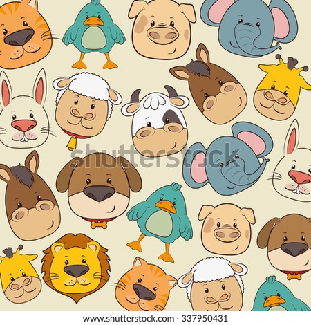 Pets and animals cartoons design, vector illustration graphic eps10