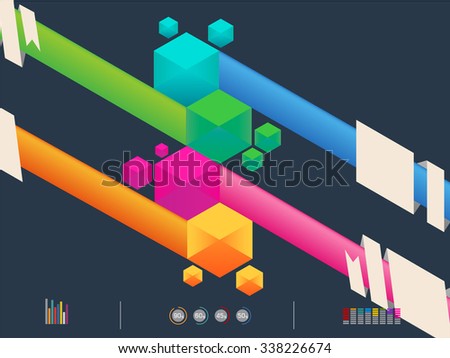 vector illustration of infographic options banner