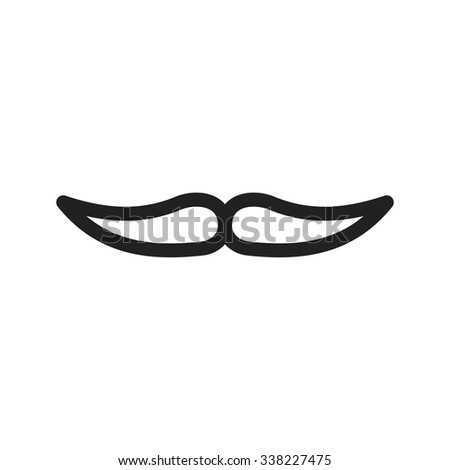 Moustache, style, man icon vector image.Can also be used for barber's tools. Suitable for mobile apps, web apps and print media.