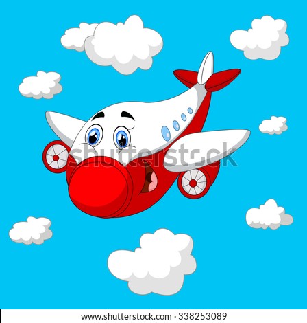 Cartoon plane character