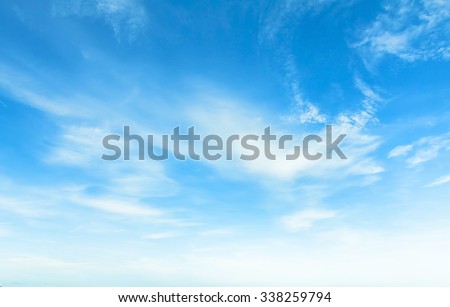 blue sky with cloud Royalty-Free Stock Photo #338259794