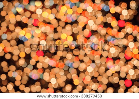abstract background with bokeh lights on bright colors