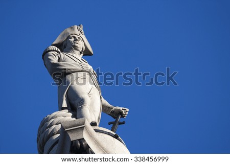 Nelson's Column, Trafalgar Square, London, England, United Kingdom, Europe