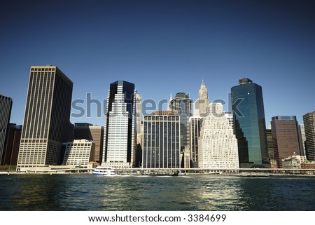 New York City from river