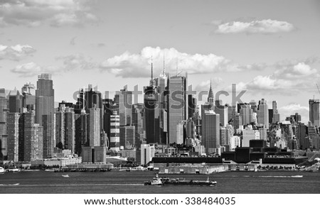 photo new york cityscape over the hudson river