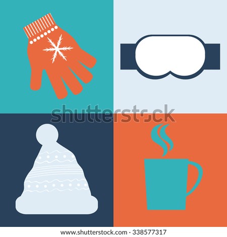 Winter concept with sport icons design, vector illustration 10 eps graphic.