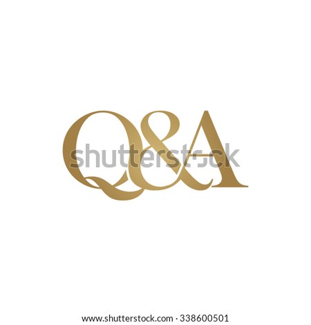 G A Initial Logo Ampersand Monogram Golden Logo Royalty Free Stock Vector Avopix Com