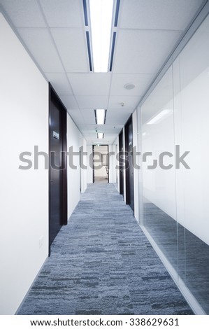 Modern offices, corridors