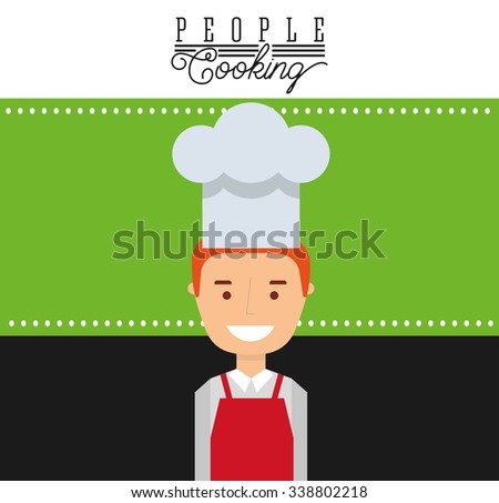 people cooking design, vector illustration eps10 graphic 