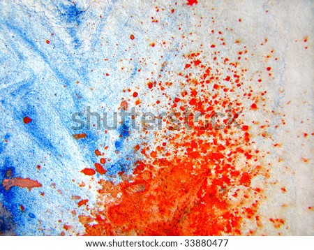Orange Watercolor Splash