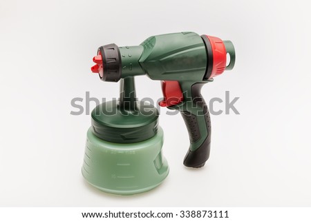 paint sprayer on a white background