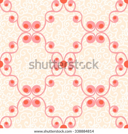 Ornamental seamless vector pattern