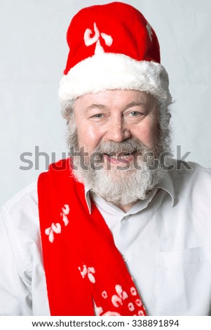 Emotional real Santa Claus
