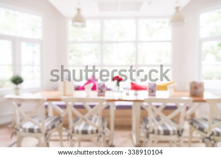 Abstract Blur coffee shop interior background