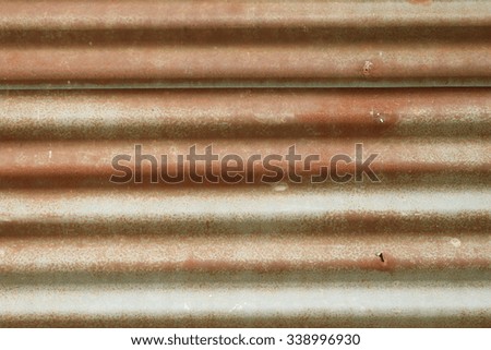 A rusty corrugated iron metal texture