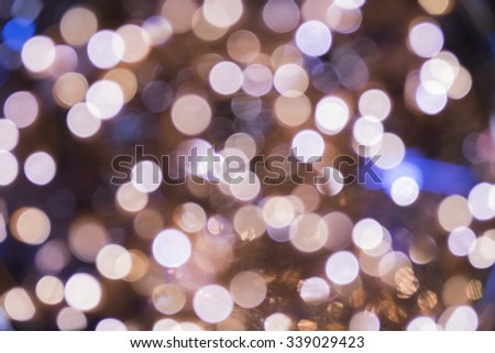 Brown bokeh abstract light background