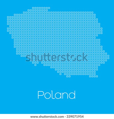 A Map of the country of Poland