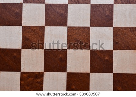 Photo Picture of the Classic Wooden Chess Board