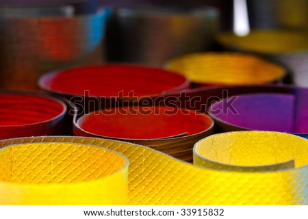 colorful pieces of paper as background