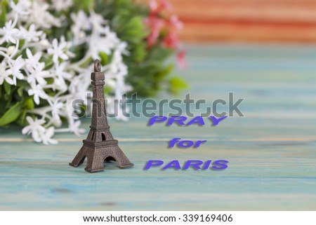 Eiffel Tower Toy .Paris Icon , peace, hope