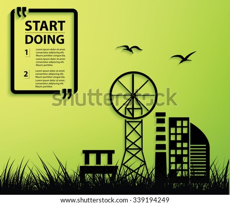 Industry design,Your text on clean background,vector