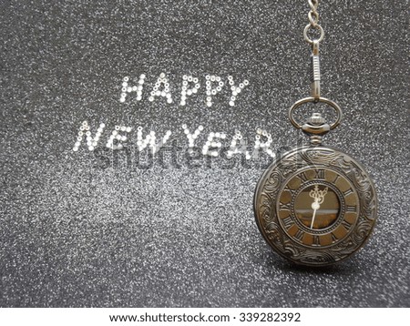 New year background with antique clock 2016 Holidays
