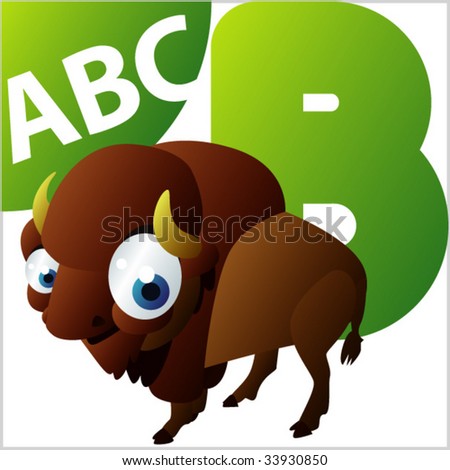 ABC animals: B is for Bison