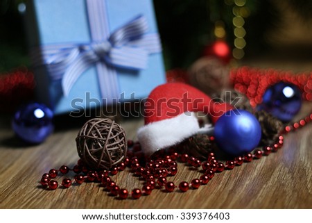 New Year gift box ornaments