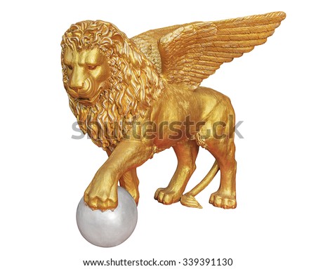 A Winged Lion Statue Stock Photos And Images Avopix Com