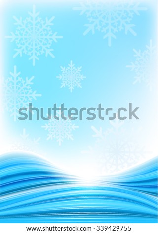 Light blue abstract Christmas background