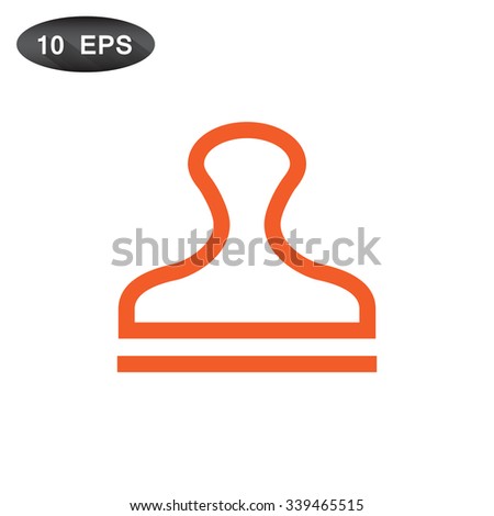 Stamp icon vector
