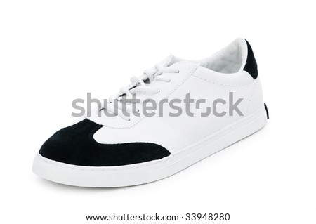 Short shoe isolated on the white background