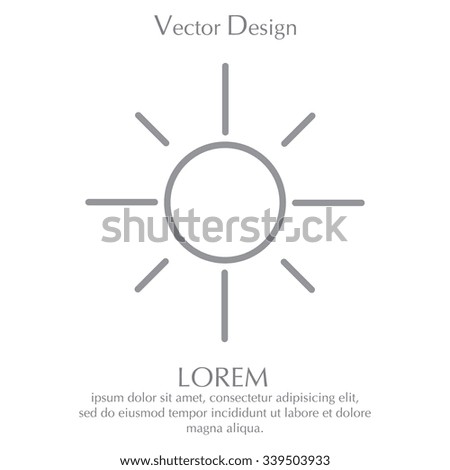 Vector sun icon
