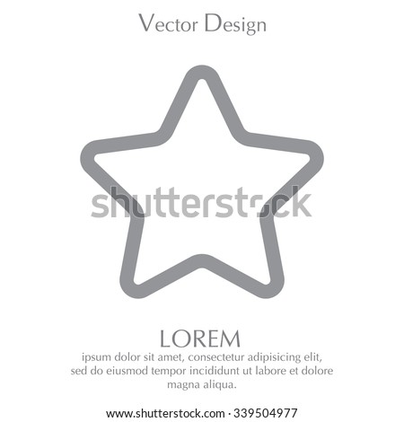 star - vector icon Royalty-Free Stock Photo #339504977