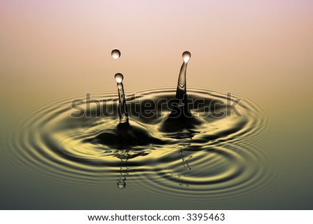 Water world - Falling a drop of water