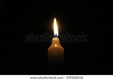 Candlelight  in the dark