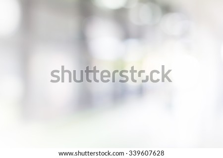 White blur abstract background from building hallway